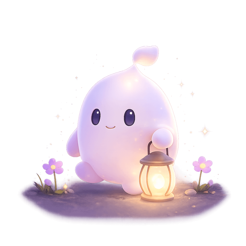 Lumo holding a lantern